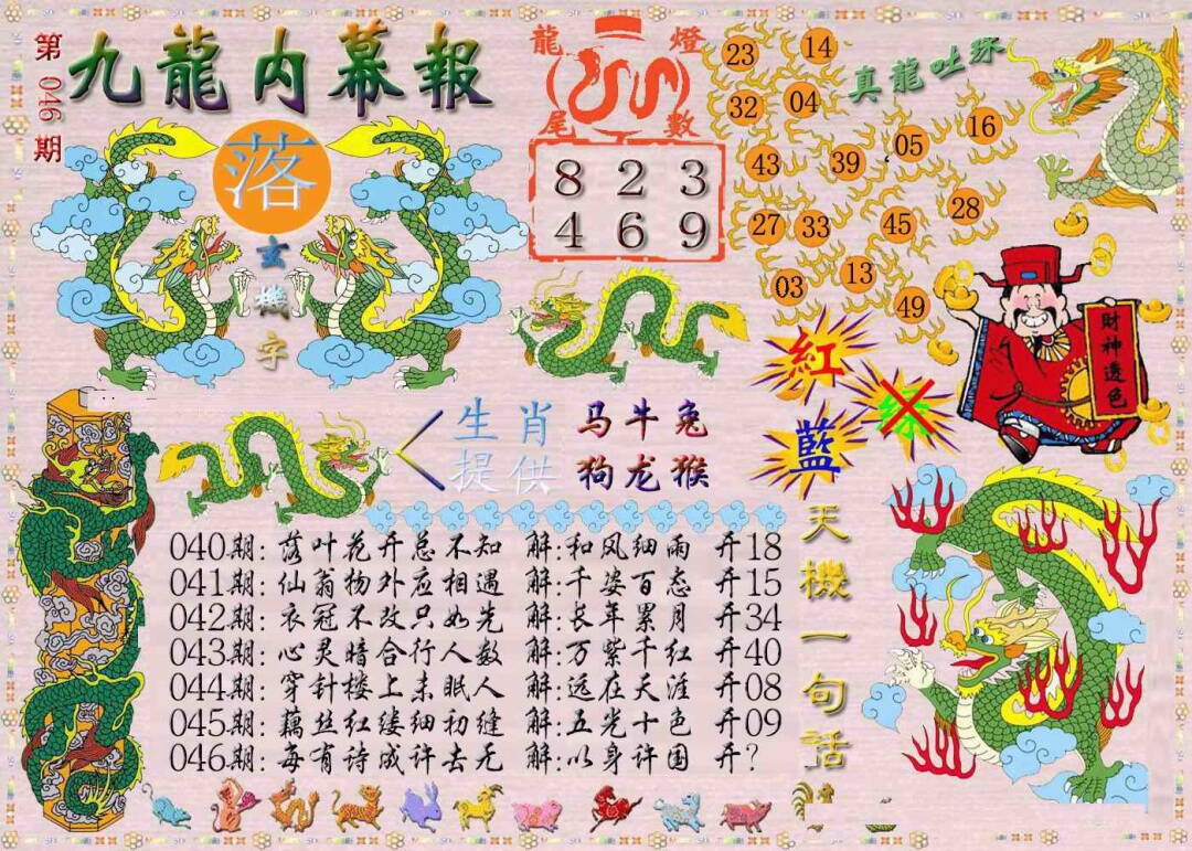 港彩图库 2026 九龙内幕报